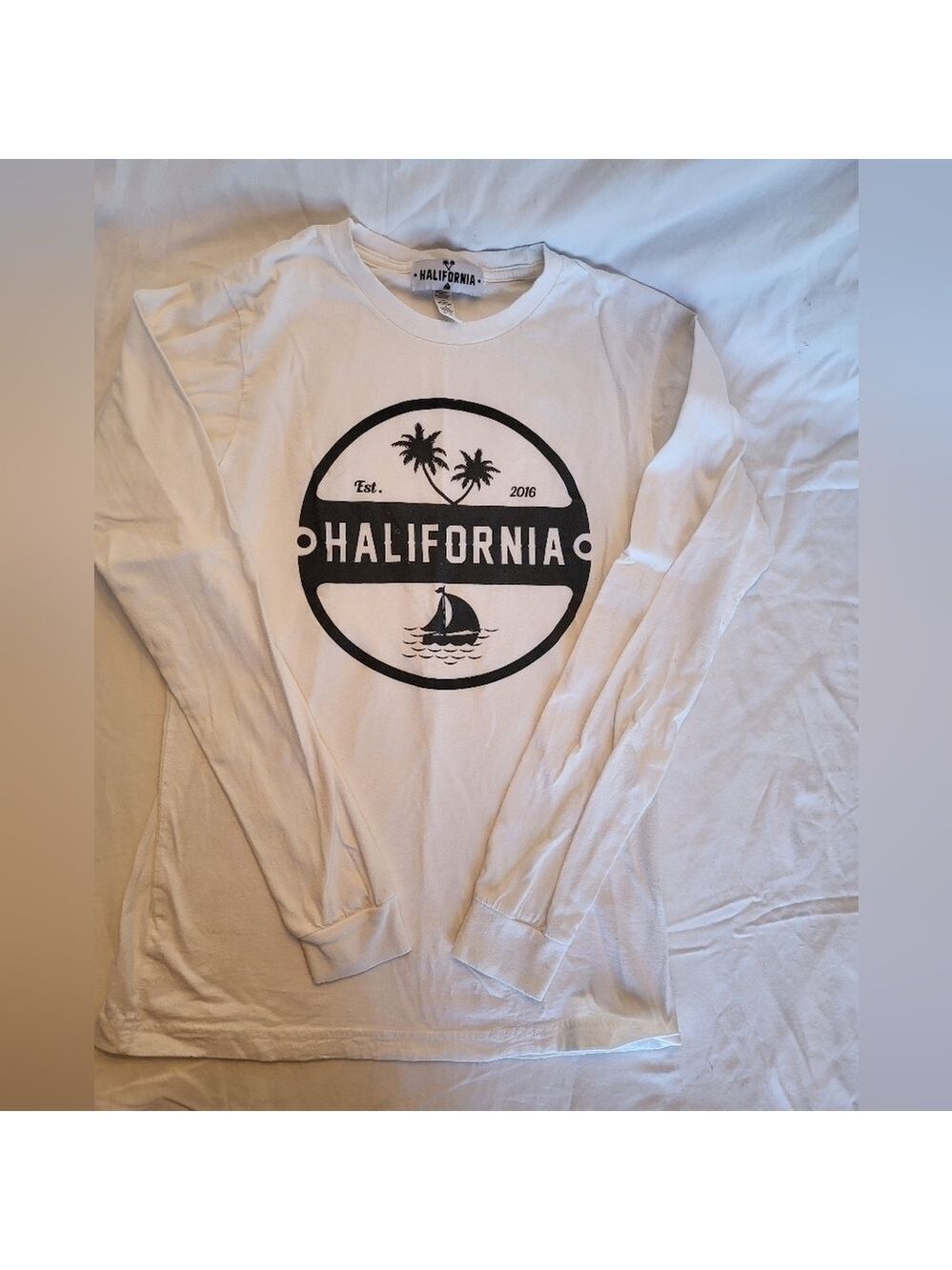 Halifornia Graphic White Long Sleeve Shirt